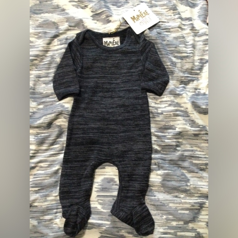 NWT Maniere knit footie outfit 3 months